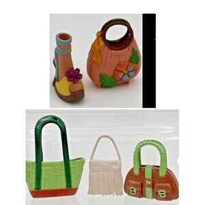 My Scene Barbie Kennedy Jammin Jamaica Purse & Shoe Lot of 5 Mattel Replacement